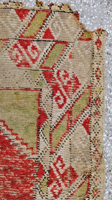 3x4 Antique rug, Fragment rug carpet, wool rug, monastery rug, Prayer islam rug gallery