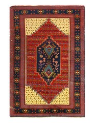 Rust Antique Hand Knotted Wool Rug – 4’4″ X 6’4″