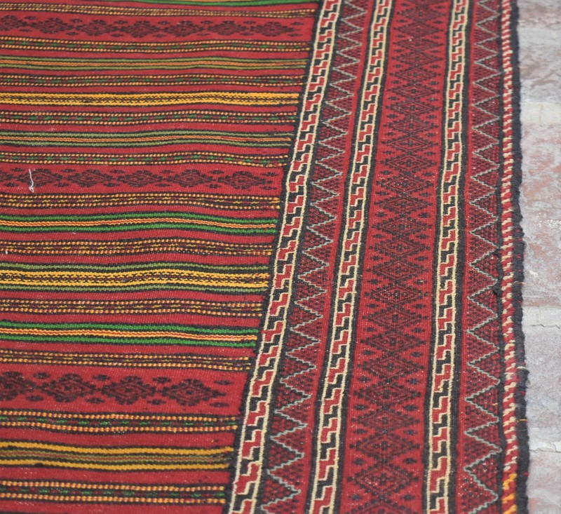 2'4 x 8'7 Hand Woven Vintage Afghan Tribal Qalaino Persian Kilim Runner Rug 2x9 gallery