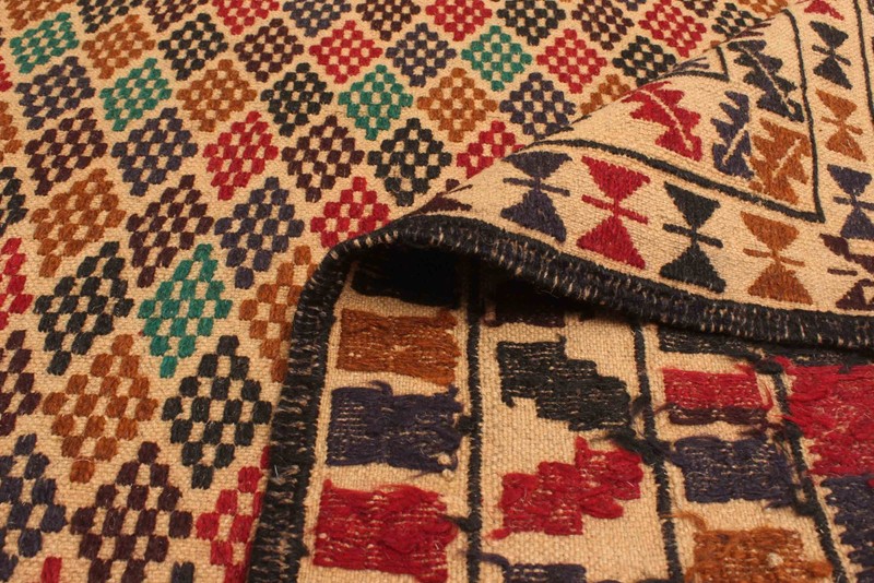 Vintage Hand Woven Area Rug 3'11" x 6'4" Traditional Wool Oriental Carpet gallery
