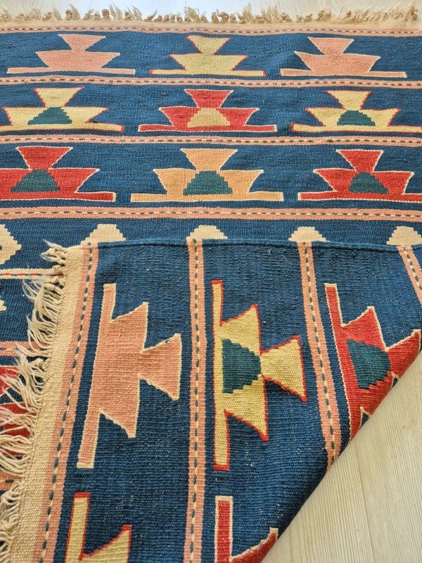 Vintage Turkish Handwoven Kilim Rug 31x43 in , Anatolian Tribal Wool Kilim Rug gallery