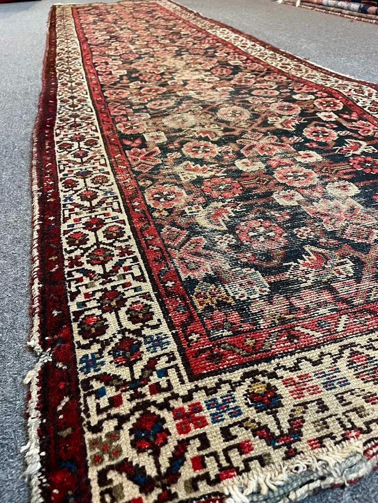 Antique Bijar Runner Handwoven Rug 2'7 x 9'8 gallery
