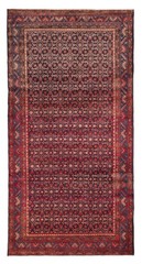 Vintage Hand-Knotted Area Rug 5’2″ x 10’4″ Traditional Oriental Wool Carpet