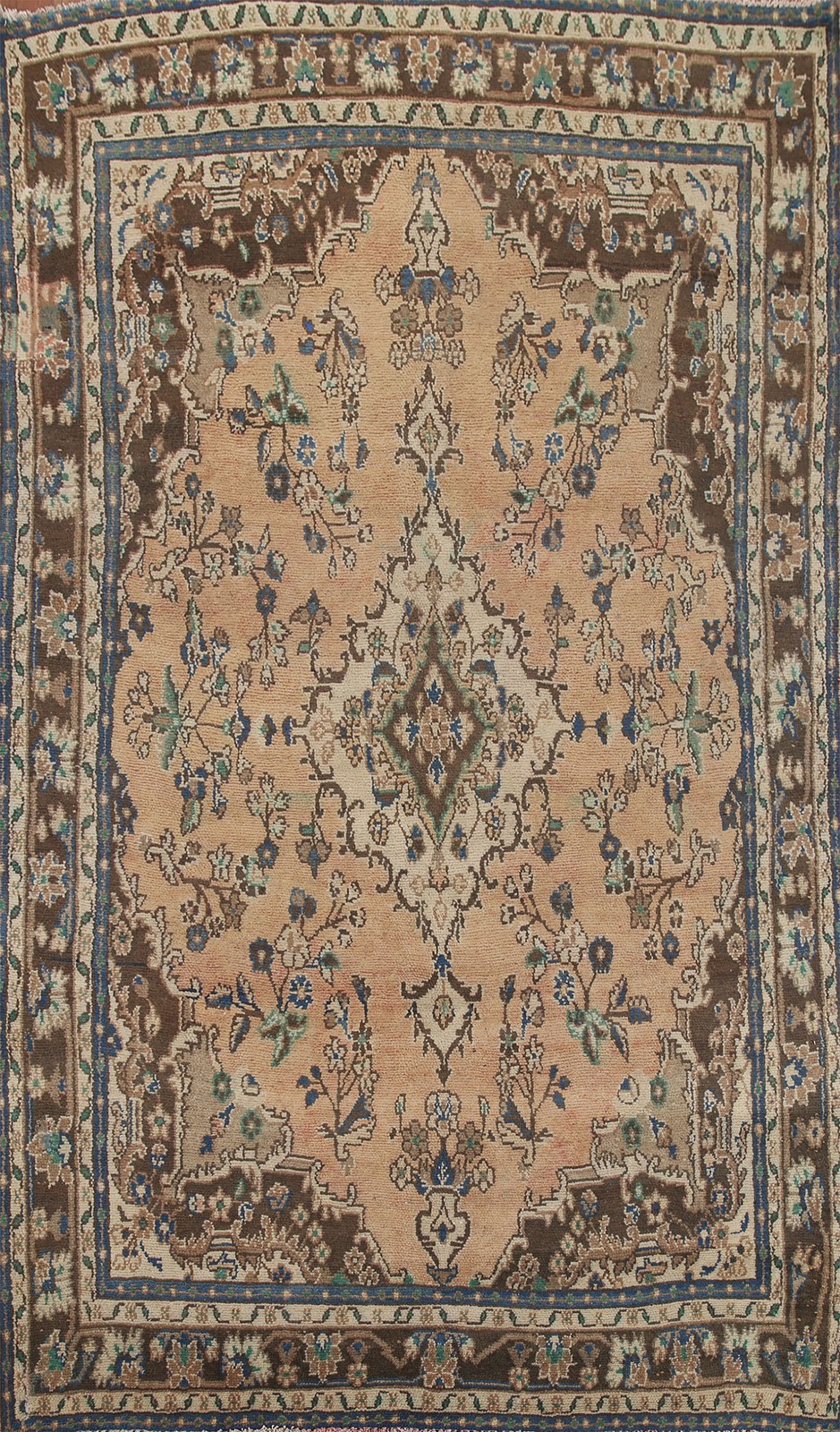 Floral Wool Handmade Area Rug 7x10 Traditional Medallion Room Size Carpet gallery