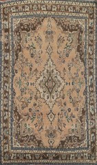 Floral Wool Handmade Area Rug 7×10 Traditional Medallion Room Size Carpet