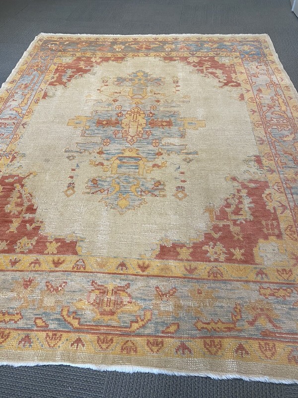 Spectacular Rare Oushak vintage Pre 1900 Area Rug Old Collective 7 X 9 Ft gallery
