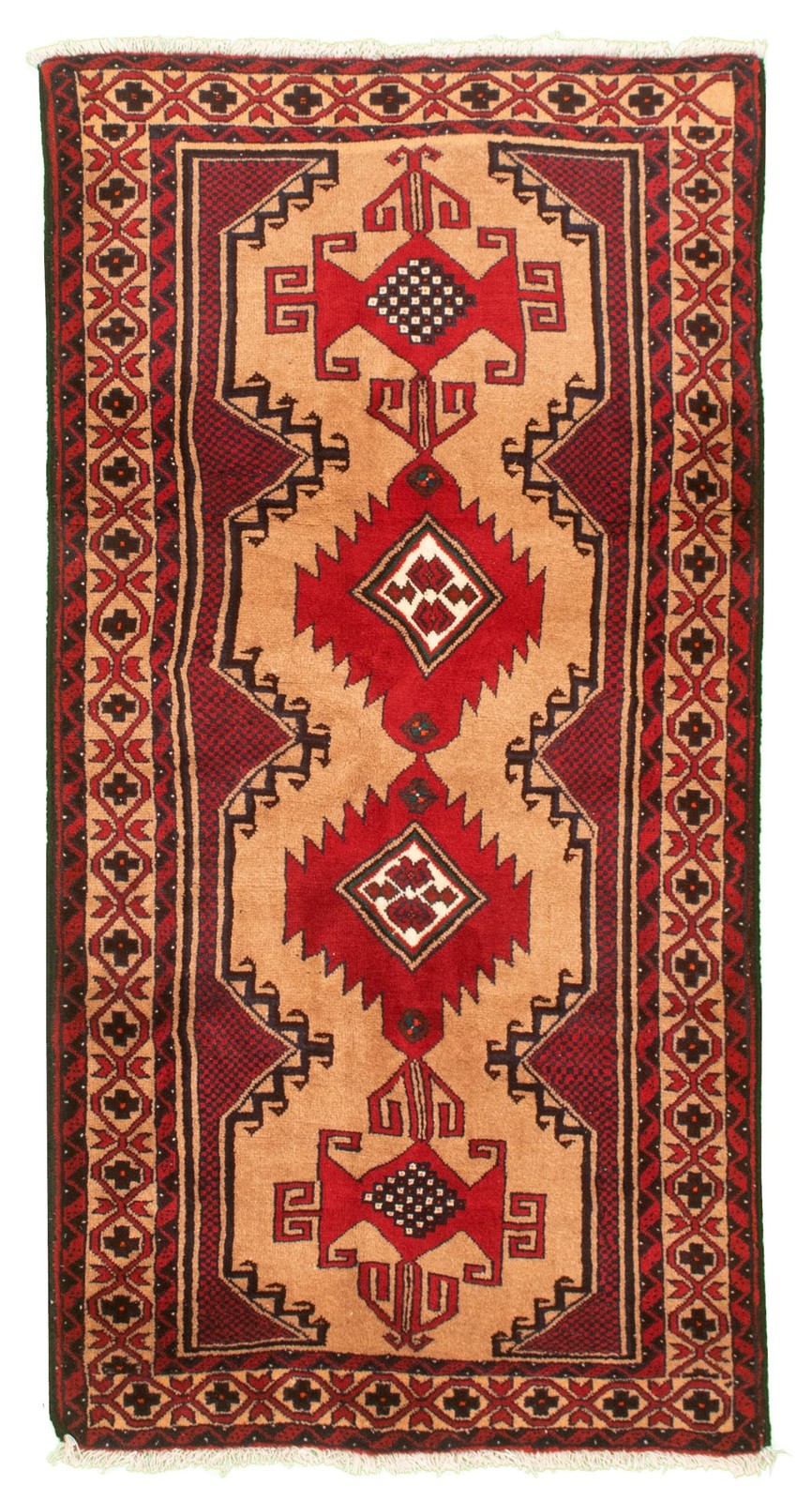 Traditional Vintage Hand-Knotted Area Rug 3'4" x 6'7" Oriental Wool Carpet gallery
