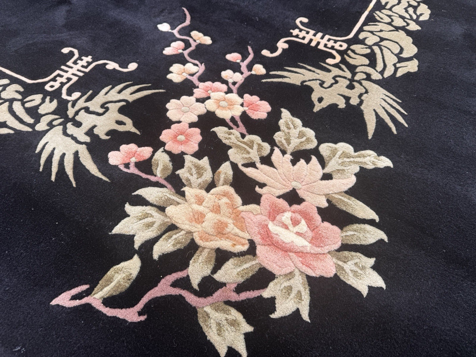ART DECO WALTER NICHOLS CHINESE ANTIQUE STYLE RUG 4X6 Ft gallery