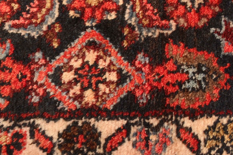 3'3" x 16'7" Vintage Hand-knotted Runner Rug Traditional Oriental Wool Carpet gallery