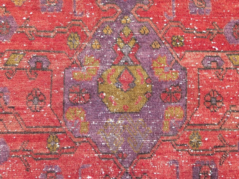 Turkish Rug, Area Rug, Antique Rug Wool Floor Rug Kula Handmade Carpet 57"X102" gallery