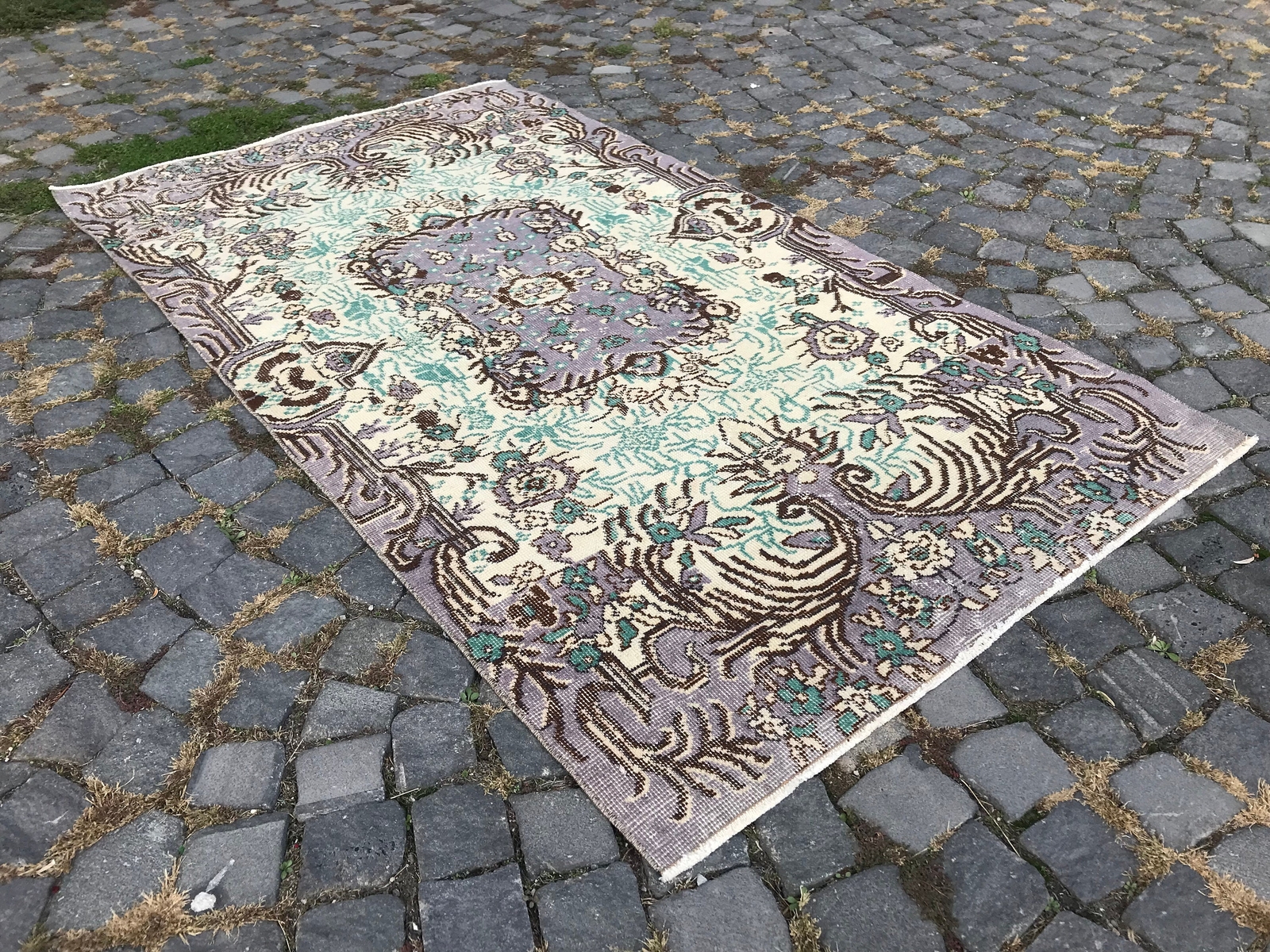 Handmade Rug Turkish Area Rug Vintage Rug Oushak Rug Antique Rug Bohemian Rug gallery