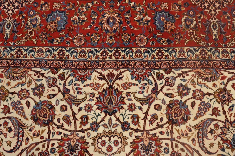 Traditional Large Area Rug 10x16 Ft Handmade Antique All-Over Vegetable Dye gallery