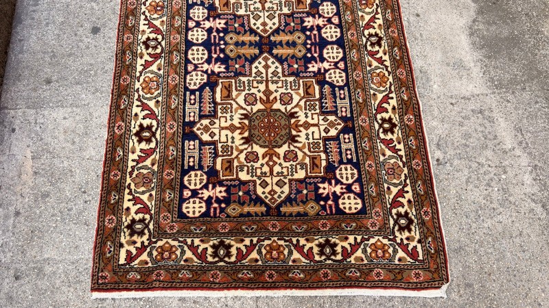 3'2'' x 10'5'' Vintage Rug Runner Carpet Natural Village Handmade Rug.SKU:K1758 gallery