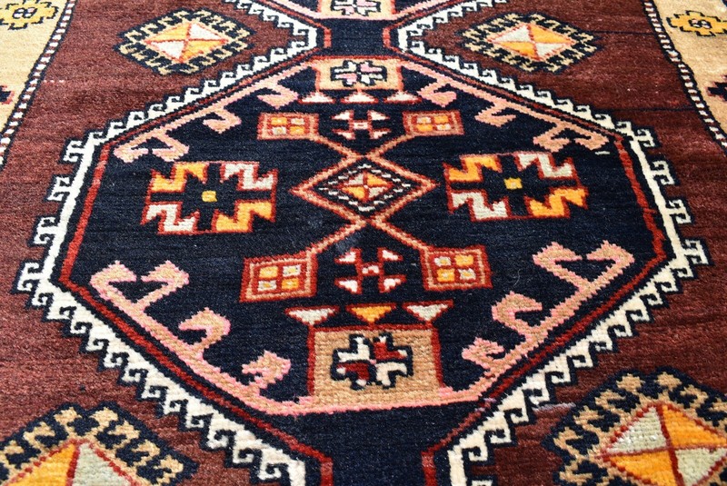 Turkish Rug 36'' x 115'' Vintage Hand-knotted Kurdish Rug Hallway Wool Rug gallery
