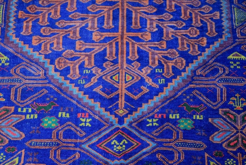 4'7 x 9'1 ft Handmade vintage afghan tribal baluchi zakani wool persian area rug gallery
