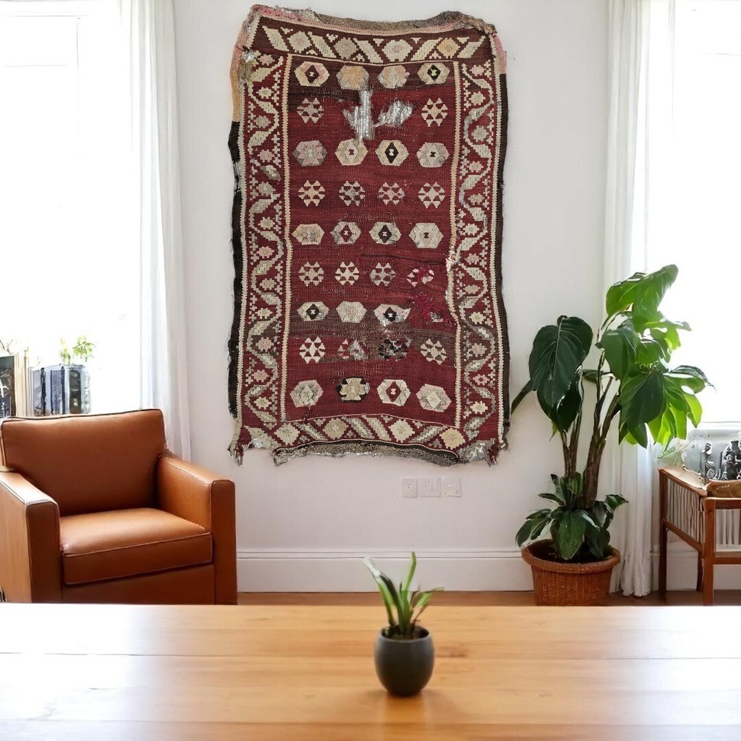 Hand knotted rugs, 1800s Rugs, Antique Rug, rare finds, wool fragment kilim gallery