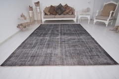 7×10 Turkish Vintage Rug ,Oversize Oushak Area Rug Large Antique Area Carpet 285