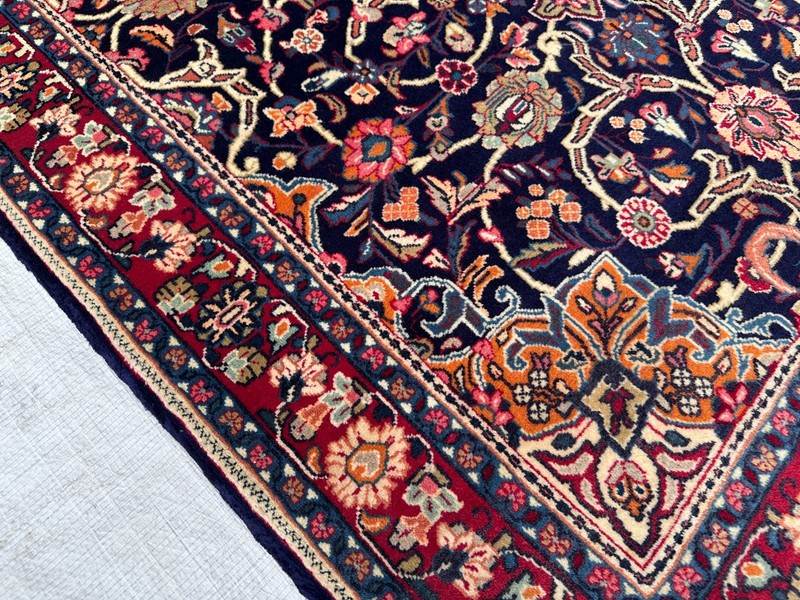 COLLECTORS' ITEM Stunning Super Fine Quality Vintage Keshani Oriental Floral Rug gallery