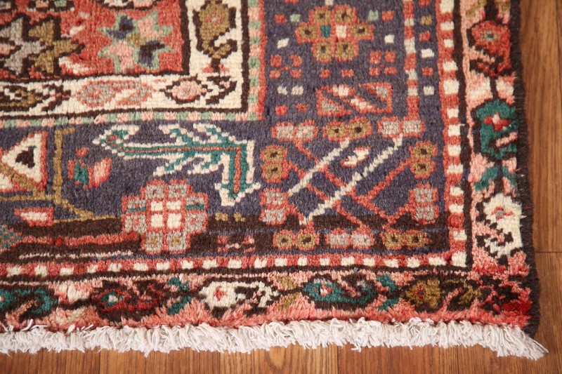 Vegetable Dye Geometric 9 ft Runner Rug Wool Hand-knotted Tribal Carpet 4x9 gallery
