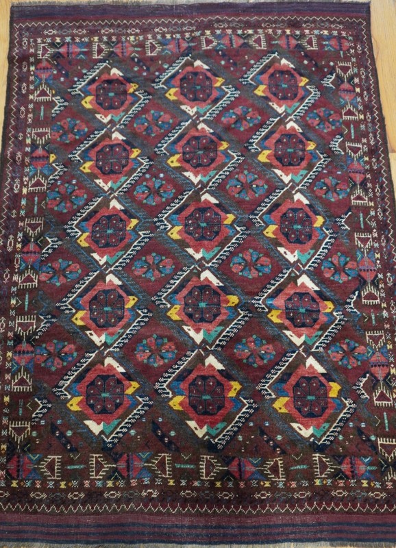 5' x 7' Turkmen Esari Antique Hand Knotted 100% Wool Rug gallery