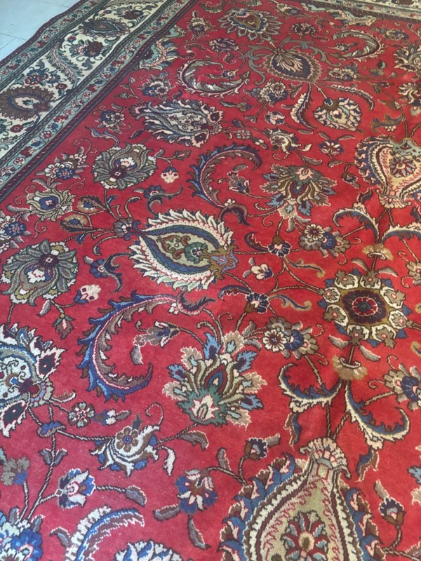 SIMI ANTIQUE. HAND MADE. 13x10. EXCELLENT CONDITION. FULL PILE.WITH SINGNR gallery