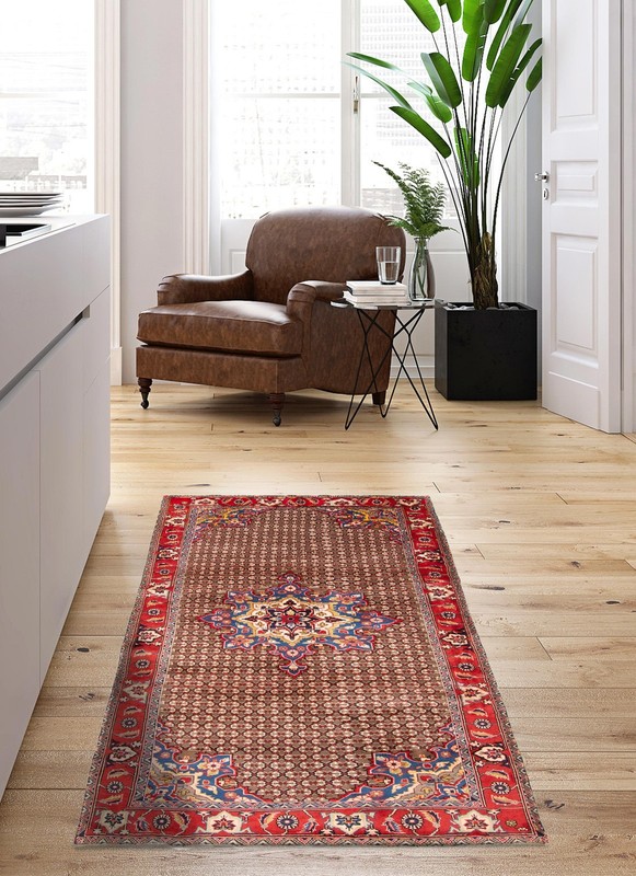 Vintage Oriental Hand-Knotted Carpet 4'8" x 8'11" Traditional Wool Area Rug gallery