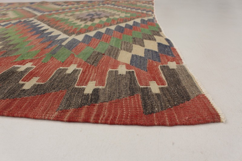 Vintage Hand Woven Area Rug 4'11" x 9'10" Traditional Wool Oriental Carpet gallery