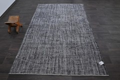 Oushak Turkish Vintage Rug 5×8 Kilim Rug Anatolian Handmade Boho Decor GRAY