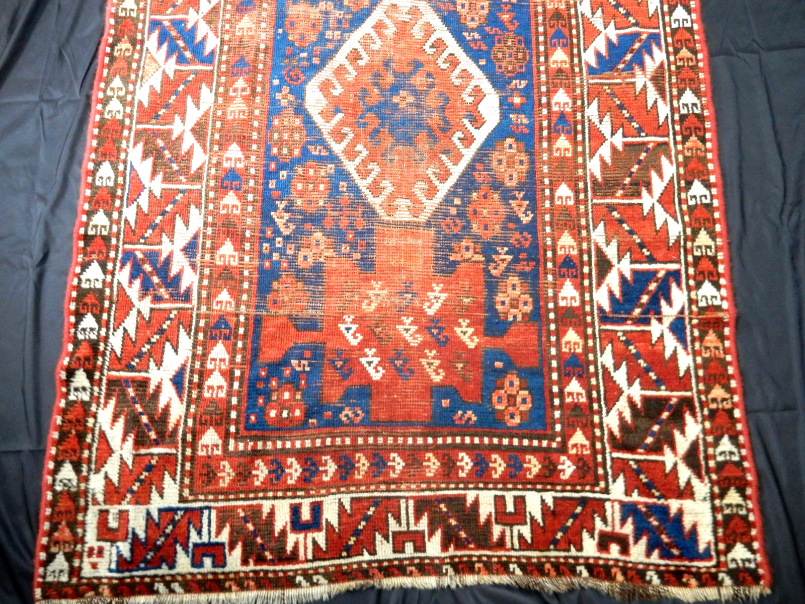 ANTIQUE KAZAK CAUCASIAN SHIRVAN HERIZ RUG CARPET ORIENTAL RUG ANTIKER TEPPICH gallery