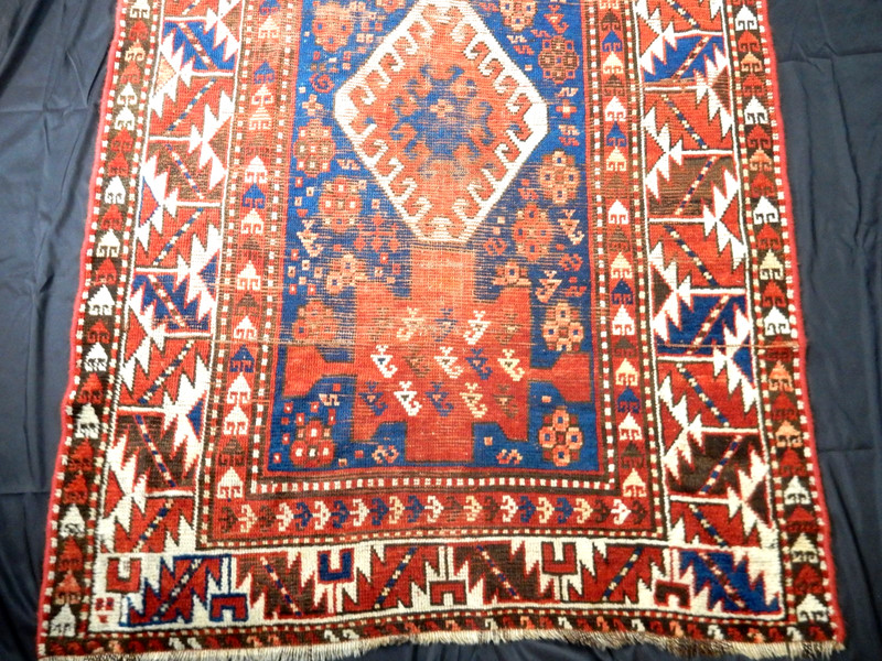ANTIQUE KAZAK CAUCASIAN SHIRVAN HERIZ RUG CARPET ORIENTAL RUG ANTIKER TEPPICH gallery