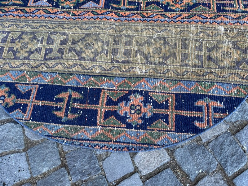 Handmade Wool Rug, Bohemian Area Rug, Turkish Vintage Rug, Home Rug 4,5 x 4,4 ft gallery