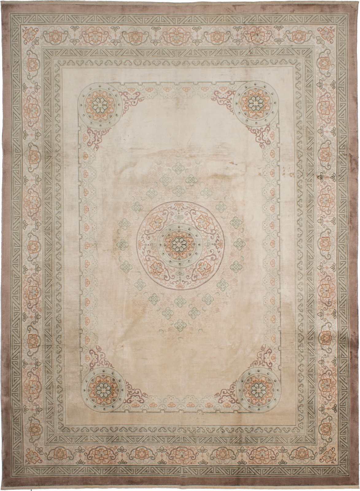 Vintage Traditional Hand-Knotted Area Rug 7'11" x 10'10" Oriental Wool Carpet gallery