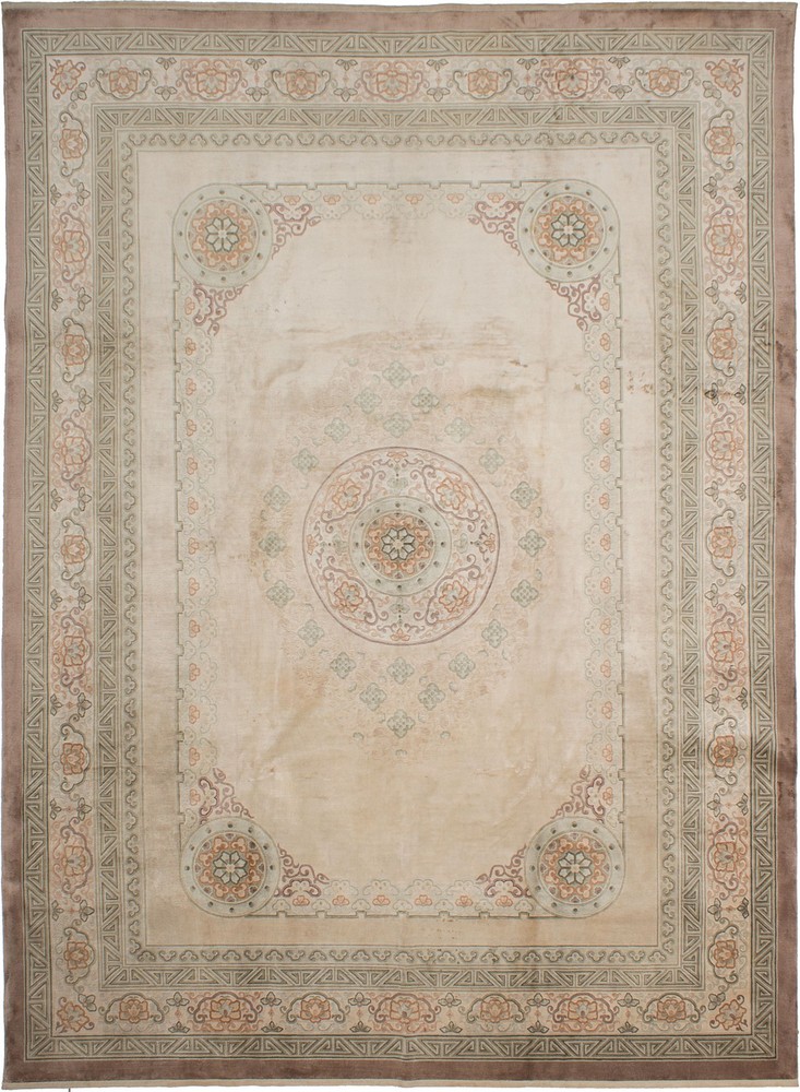 Vintage Traditional Hand-Knotted Area Rug 7'11" x 10'10" Oriental Wool Carpet