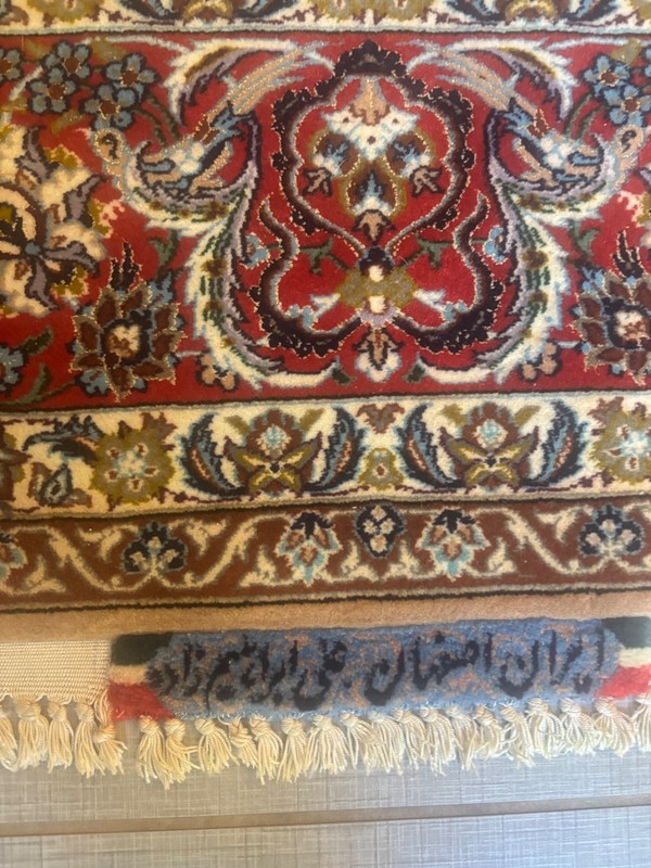 8X5 NEW HANDMADE RUG. CARPET . WOOL AND SILK WITH SIGNATURE. ESF.AHAN gallery