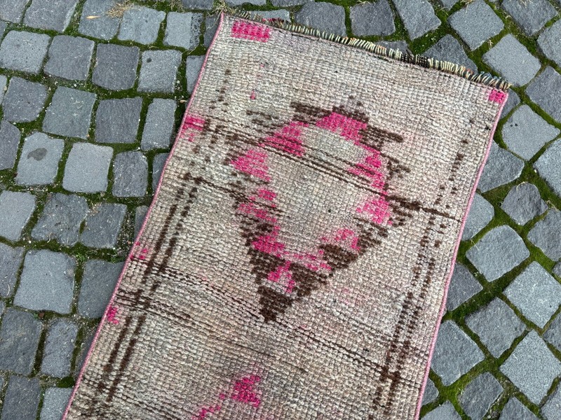 Wool rug, Bohemian rugs, Runner rug, Handmade rug, Turkish rug | 2,0 x 10,3 ft gallery