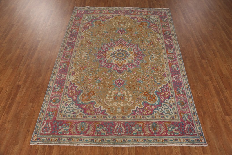 Over-Dyed Wool Floral Living Room Area Rug Vintage Traditional Carpet 7x10 gallery