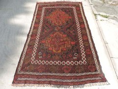 4x8ft. Handwoven Afghan Sumak Kilim Wool Rug