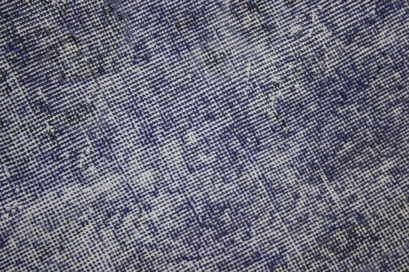 Overdyed Runner Rug Traditional Handmade Vintage Blue Sparta Wool Carpet 2x7 ft gallery