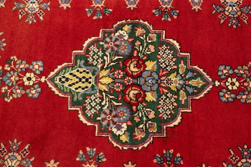 Hand-Knotted Vintage Medallion Floral Oriental Rug Small Decor Carpet 3X4'6 ft gallery