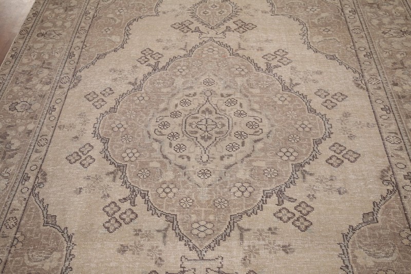 Beige/ Brown Handmade Area Rug 7x10 Medallion Traditional Home Decor Classic Rug gallery