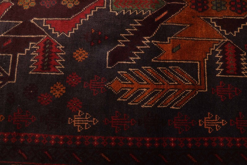 Vintage Traditional Hand-Knotted Area Rug 4'2" x 6'1" Oriental Wool Carpet gallery