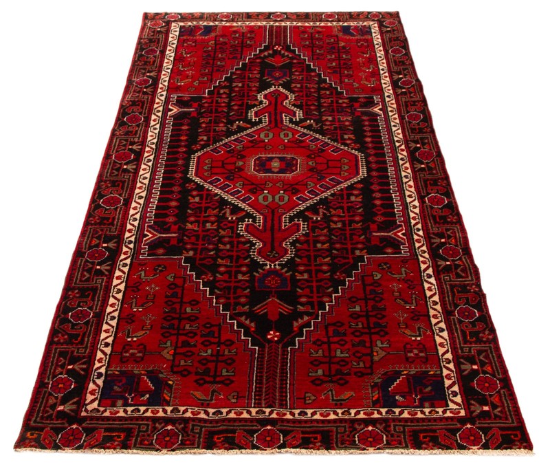 Vintage 4'8" x 10'9" Traditional Hand Knotted Vegetable Dye Wool Area Rug gallery