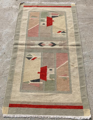 Vintage Handmade Turkish Tribal Wool Kilim Rug 139×76 cm