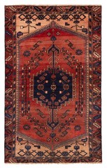 Traditional Vintage Hand-Knotted Area Rug 3’9″ x 6’2″ Oriental Wool Carpet