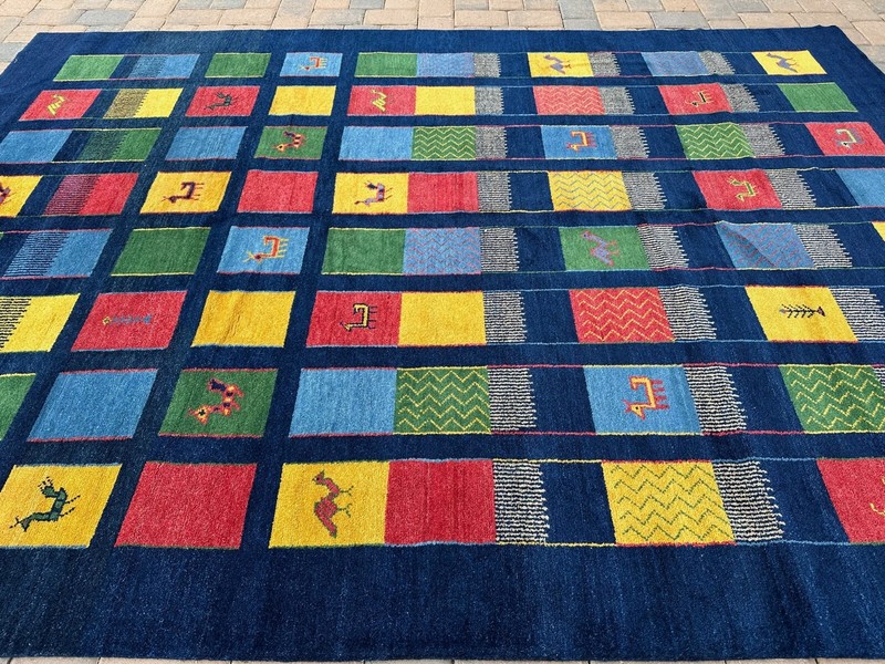 Fine Quality Handmade Nepalese Tibetan Area Rug,Charming Animal Motifs, 8x11 gallery