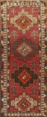 Vintage Nomadic Handmade Runner Rug 4×12 Tribal Traditional Hallway Wool Carpet