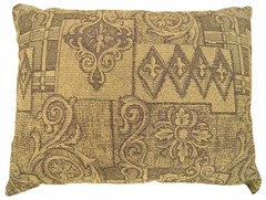 Vintage Decorative Pillow with Floro-Geometric Design on Both Sides!