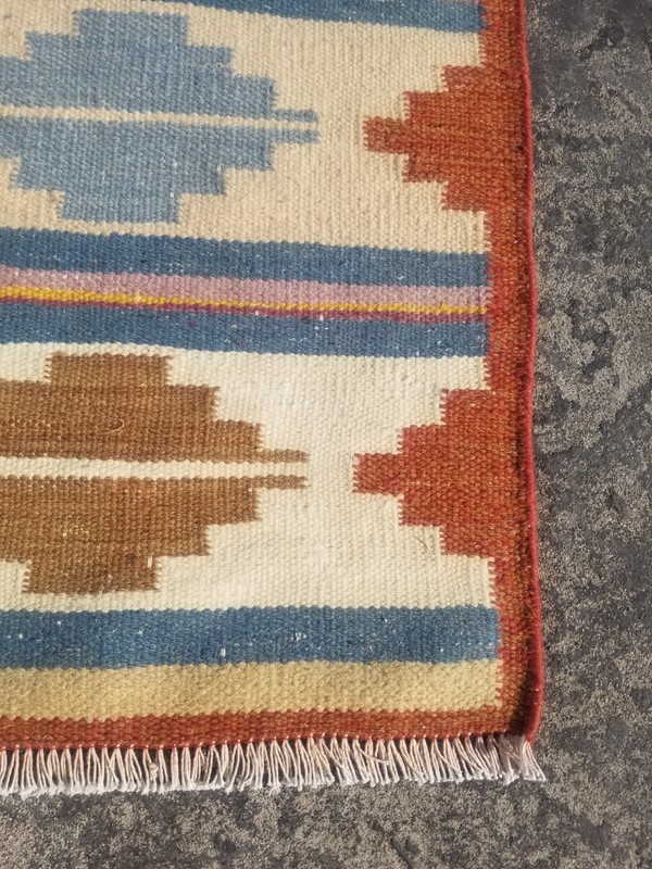 Vintage Traditional Handmade Beautiful Turkish Kilim Floor Rug Carpet 125x68 cm gallery