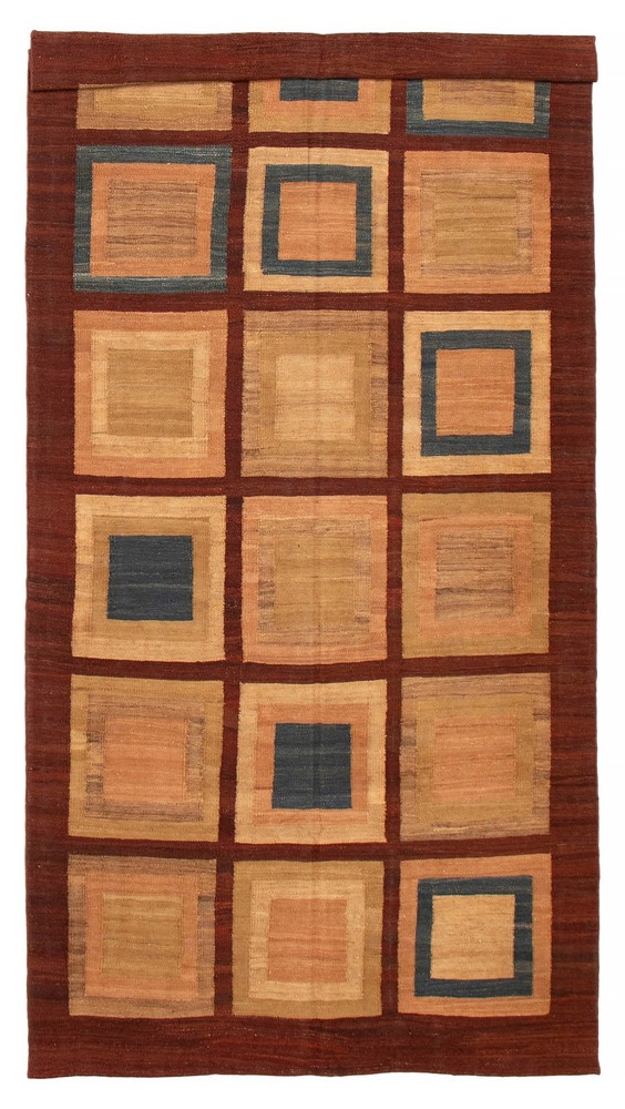 Vintage Hand Woven Area Rug 6'2" x 12'2" Traditional Wool Oriental Carpet