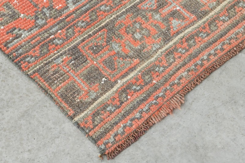 Turkish Rug Runner Hand-Knotted Carpet Vintage Runner Rug Oushak Rug 3x11 ft,410 gallery